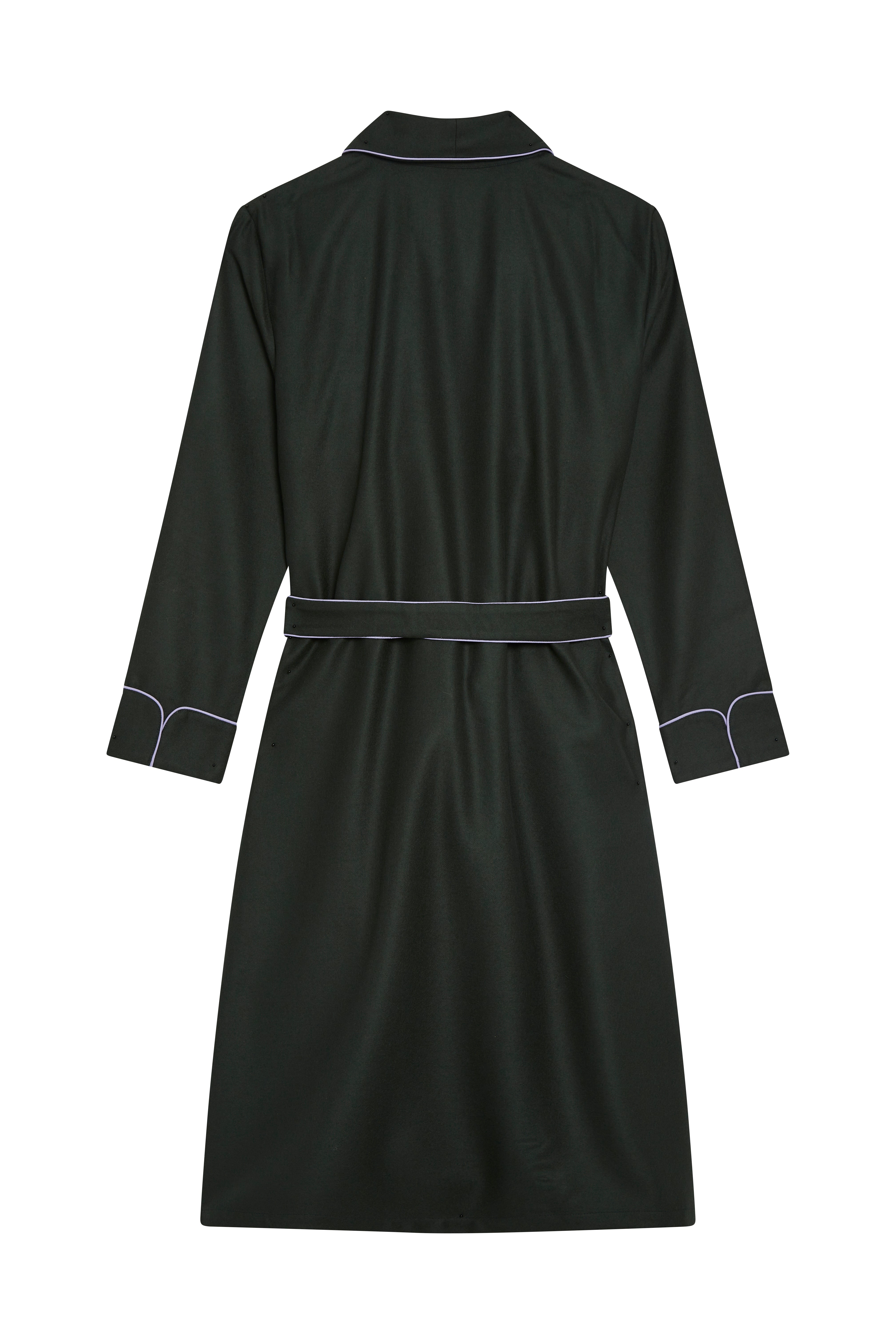 The Brandy in green wool flannel