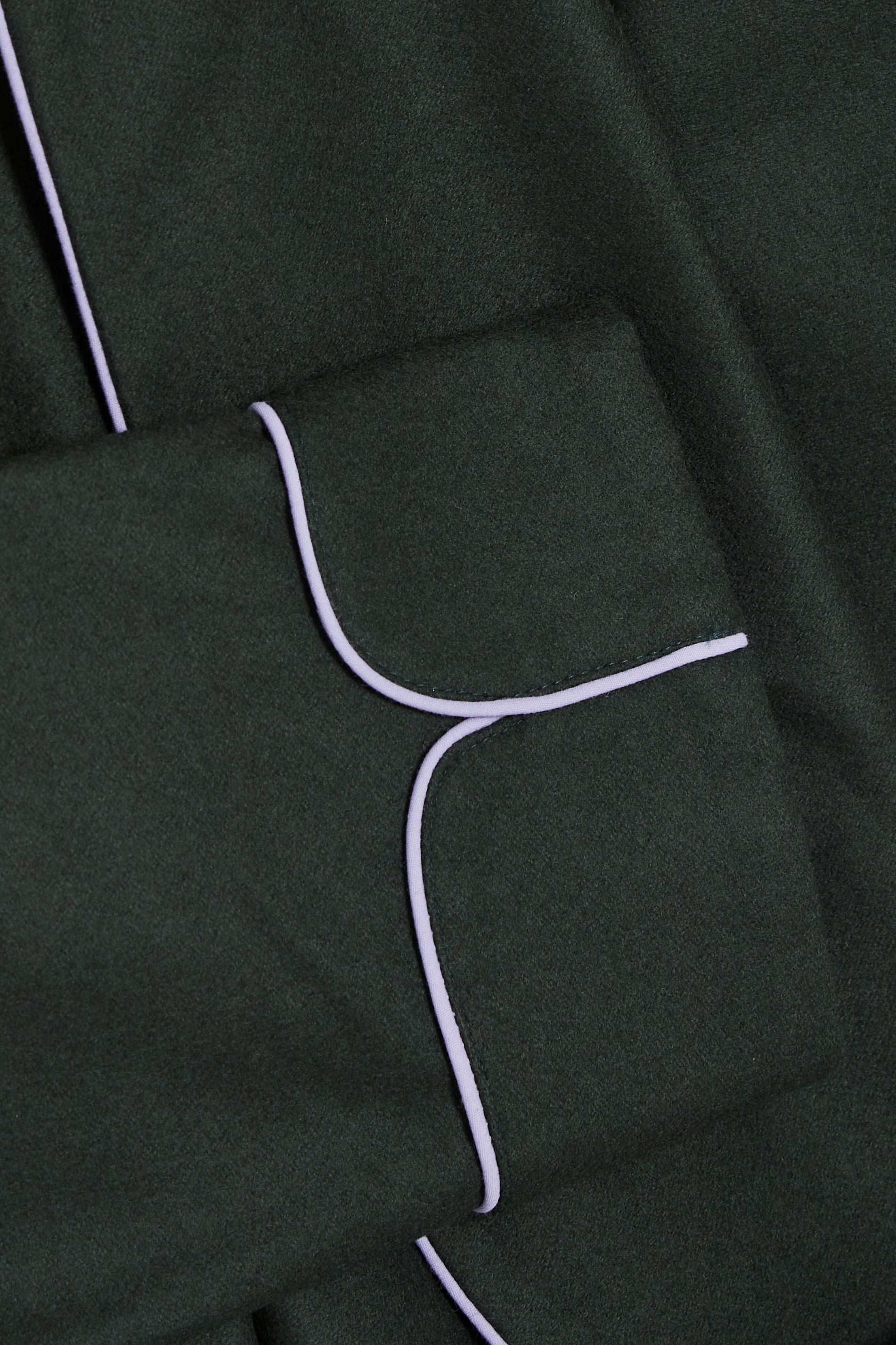 The Brandy in green wool flannel