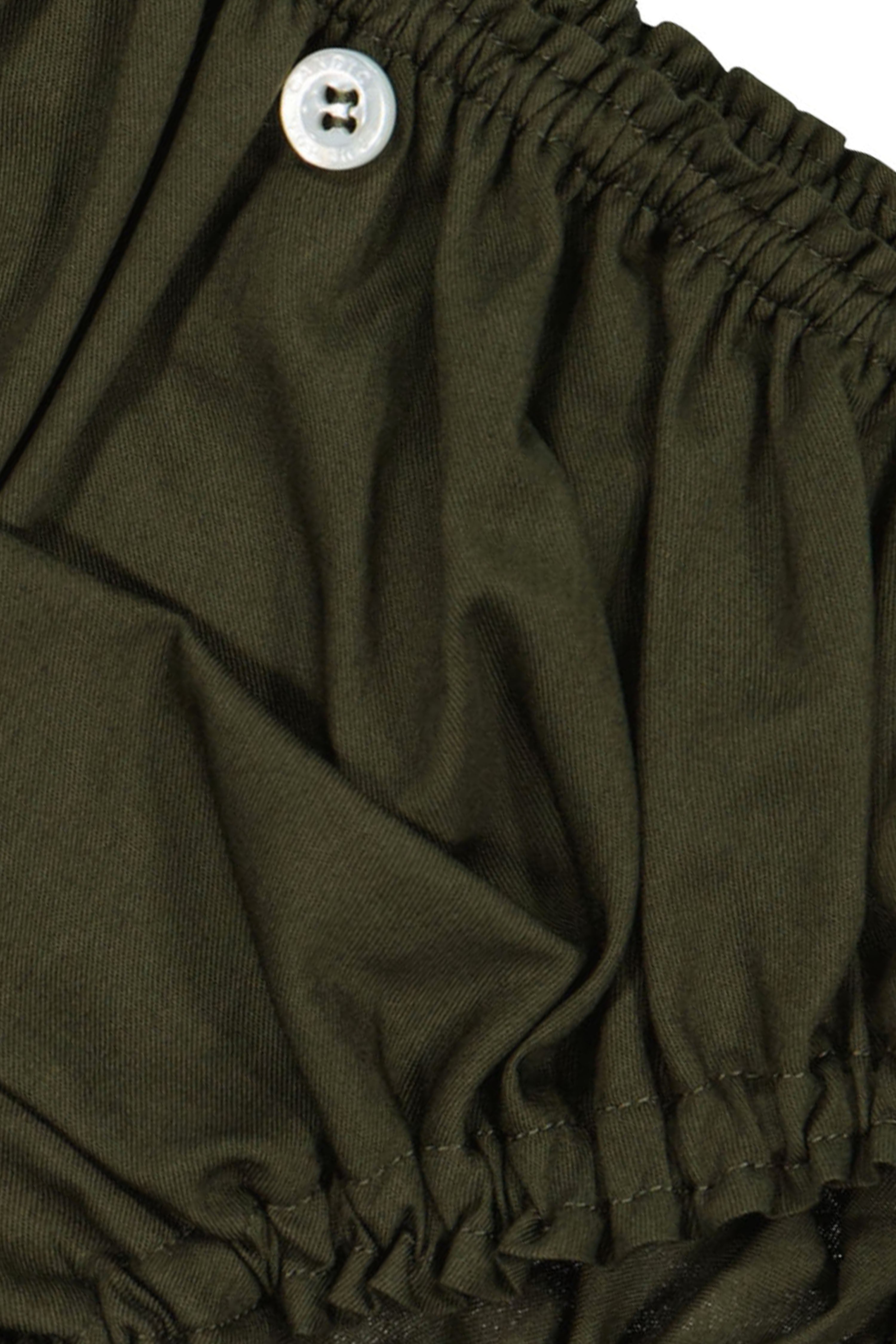 La Gina en twill de coton kaki