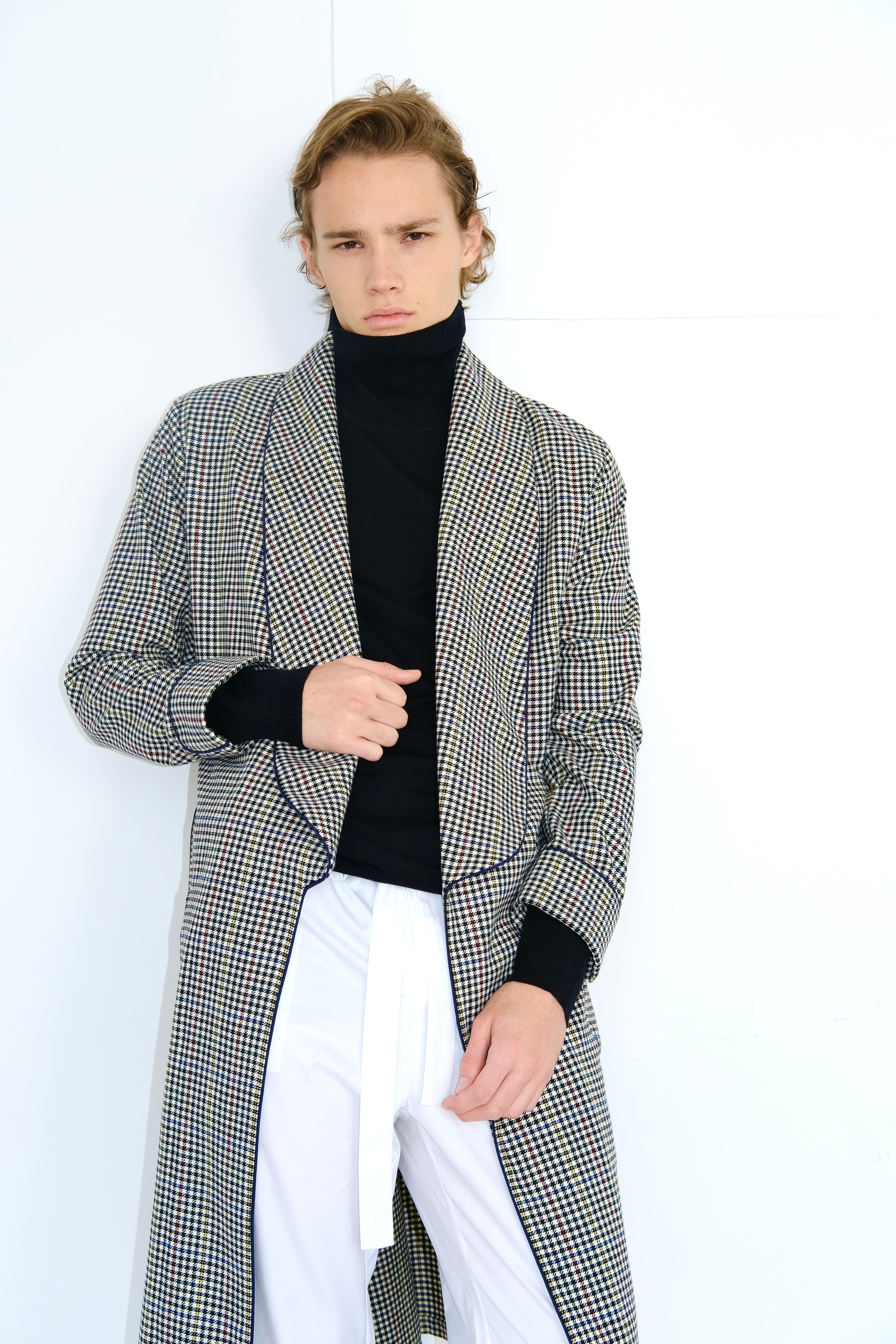 The Brandy in gingham check wool