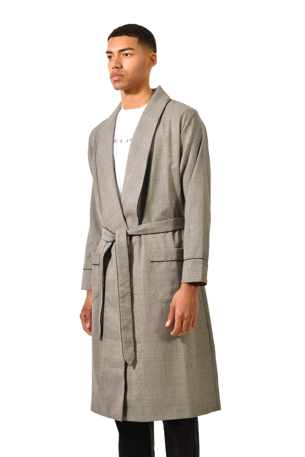 The Brandy in Glen check worsted wool