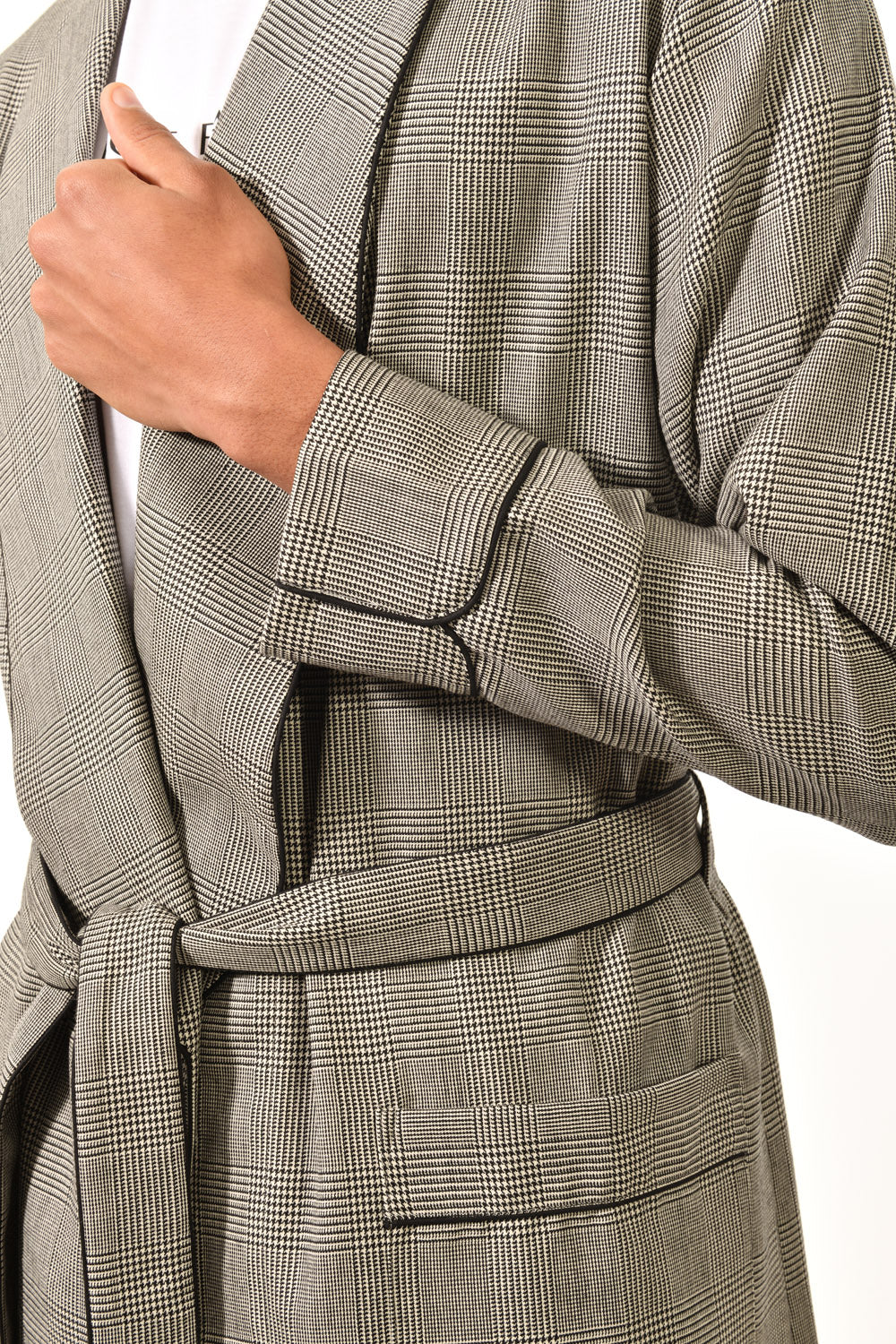 The Brandy in Glen check worsted wool
