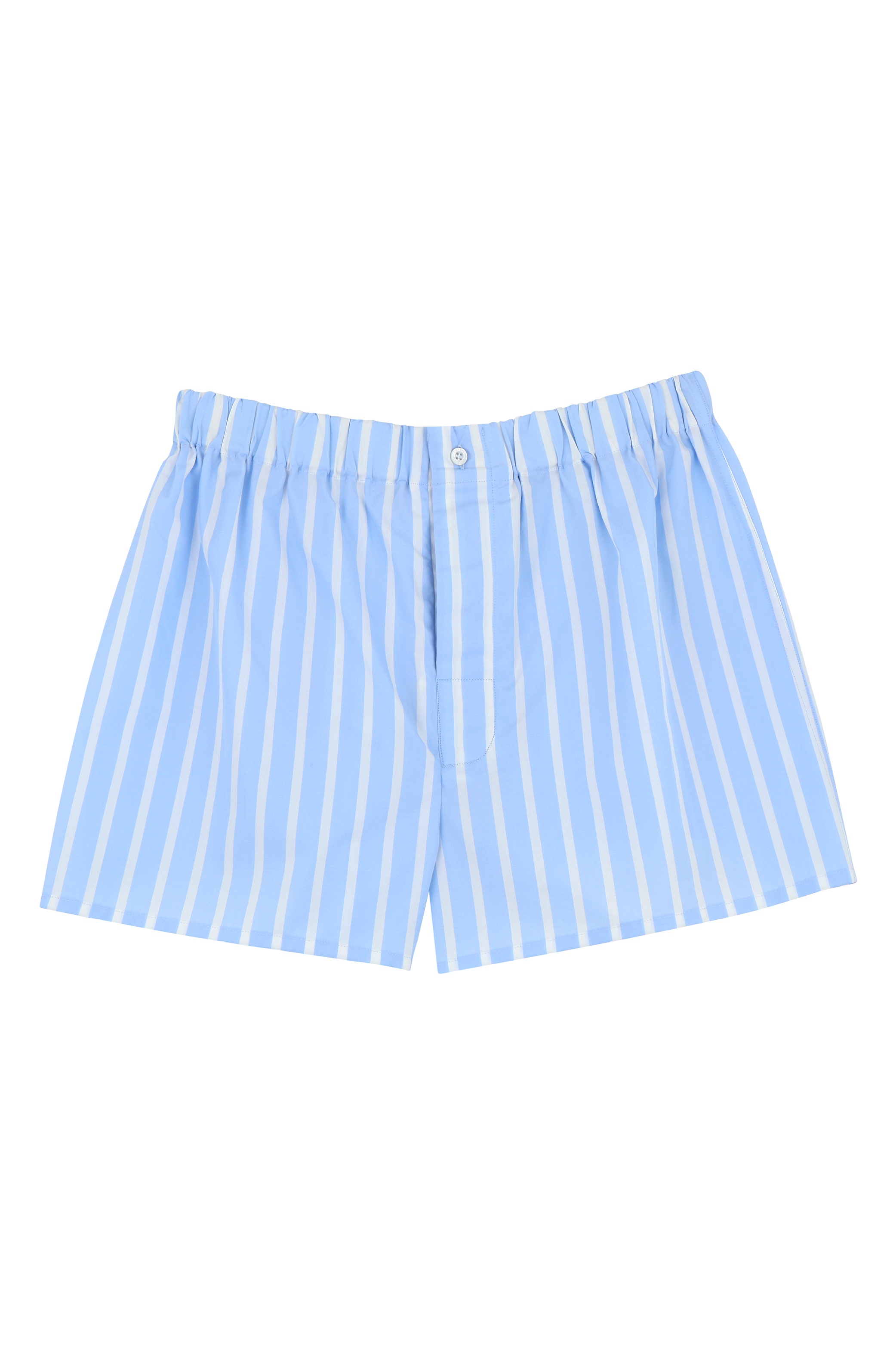 The Marcel in large blue and white striped