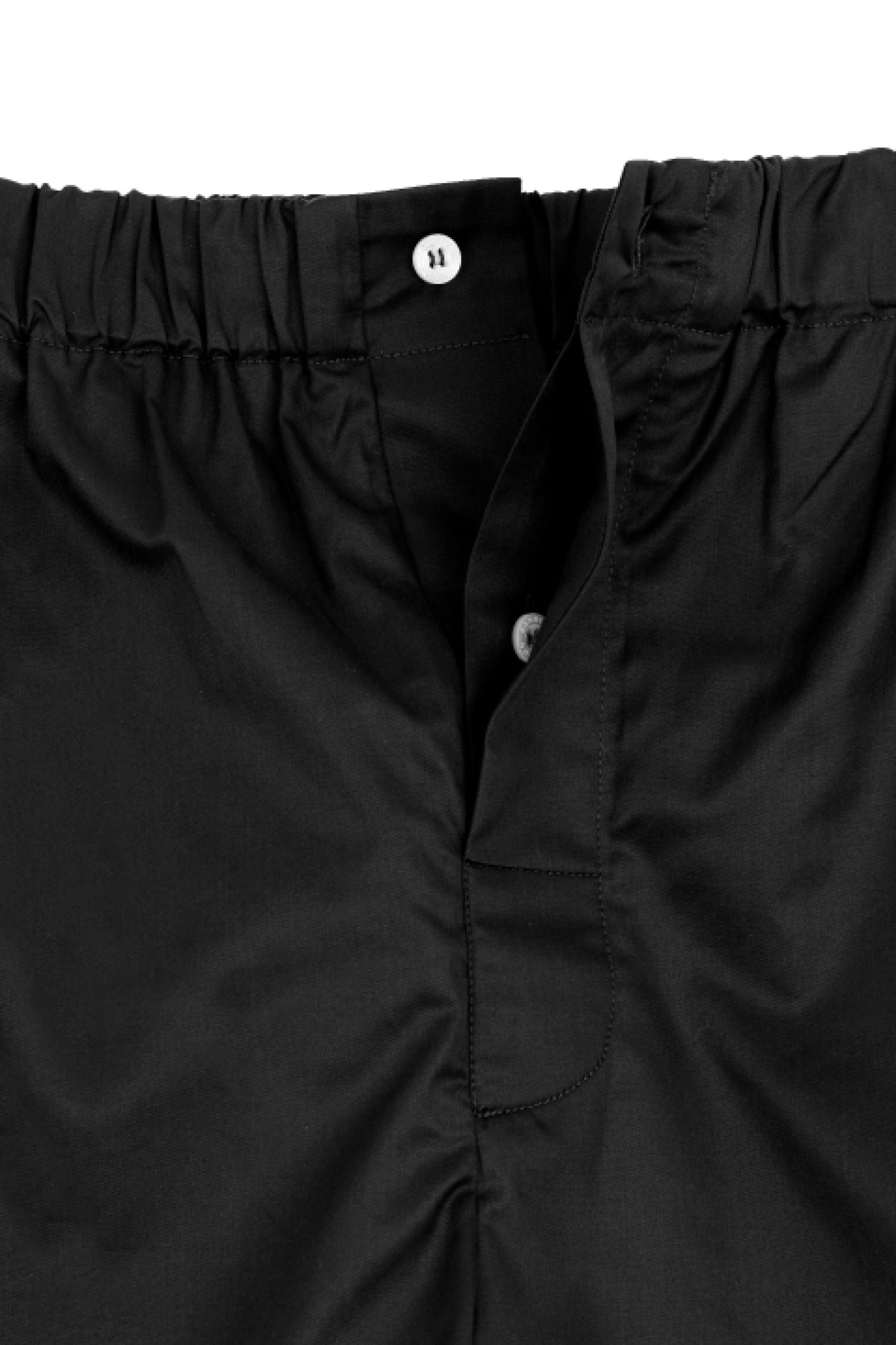 The Marcel in black cotton broadcloth