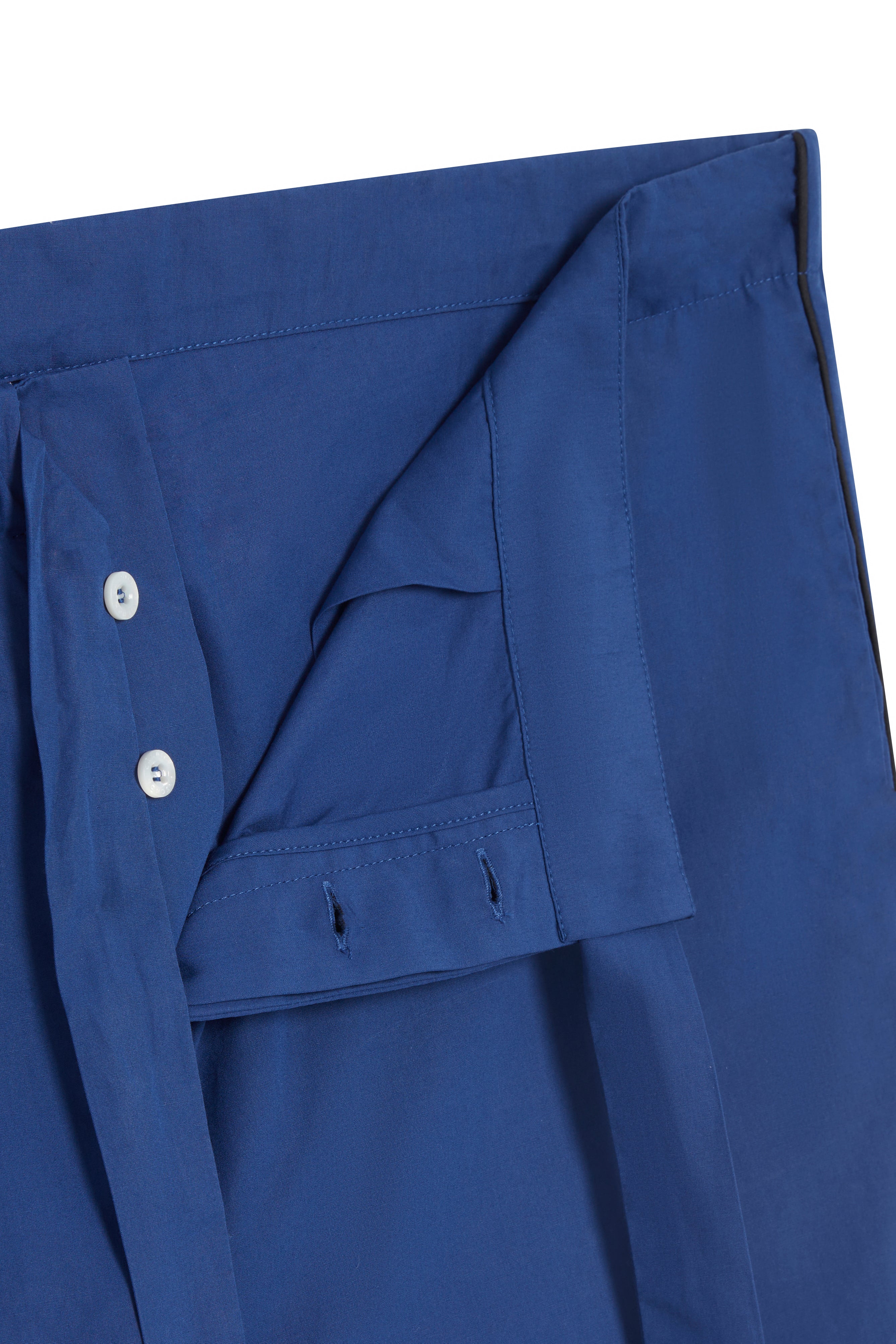 Le Waldorf en popeline de coton bleu cobalt