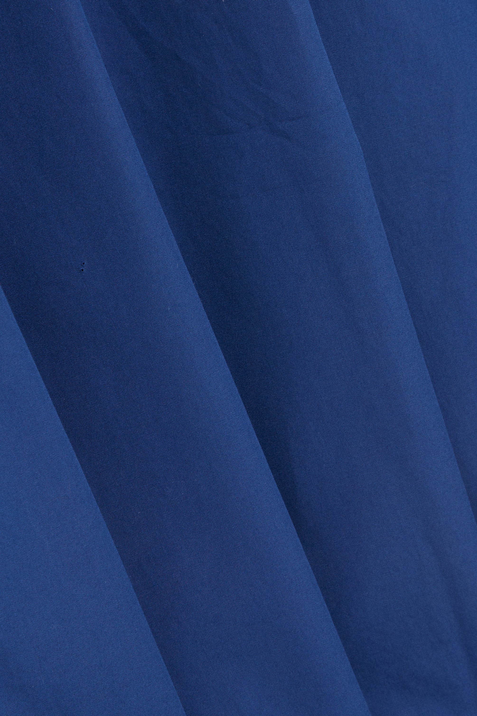 Le Waldorf en popeline de coton bleu cobalt