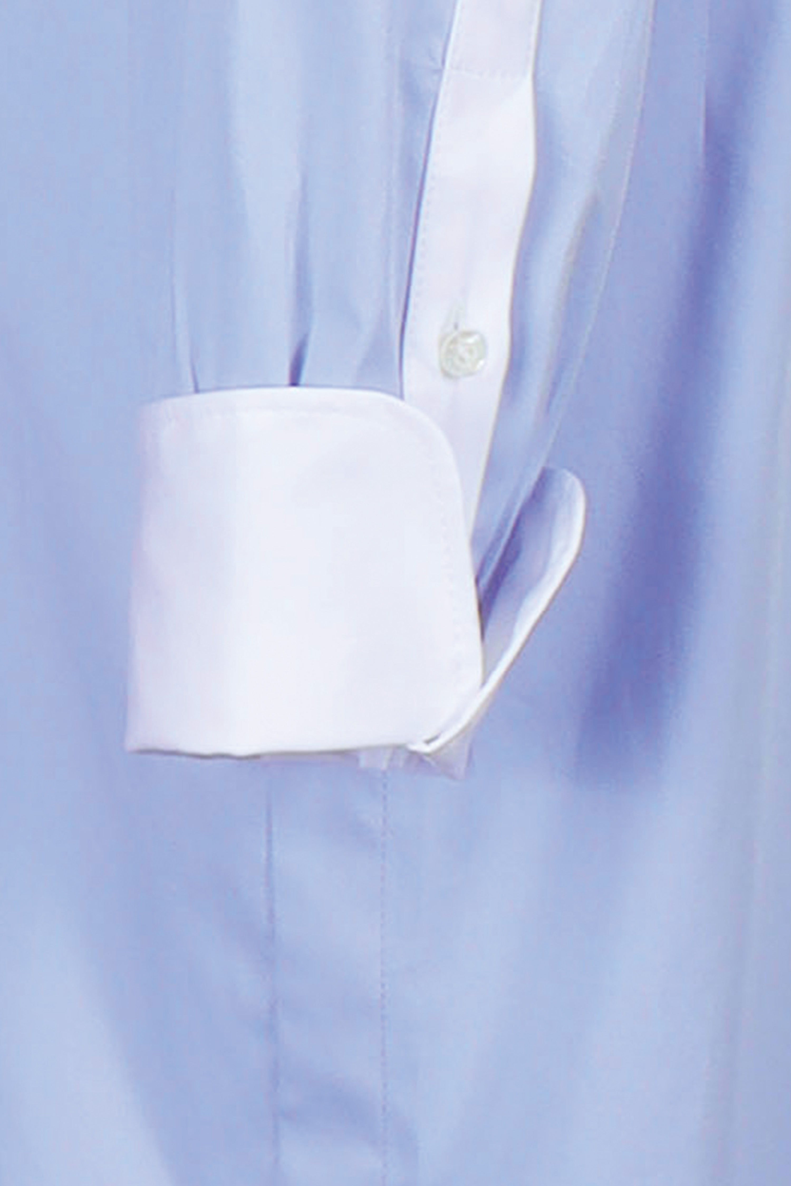 The Eddie in blue cotton broadcloth