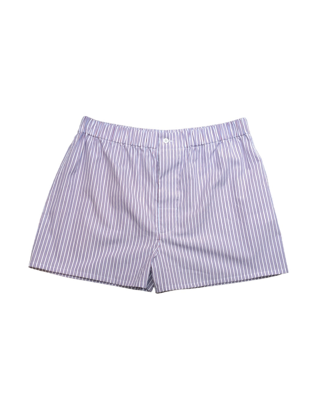 The Marcel in green and white stripes cotton broadcloth
