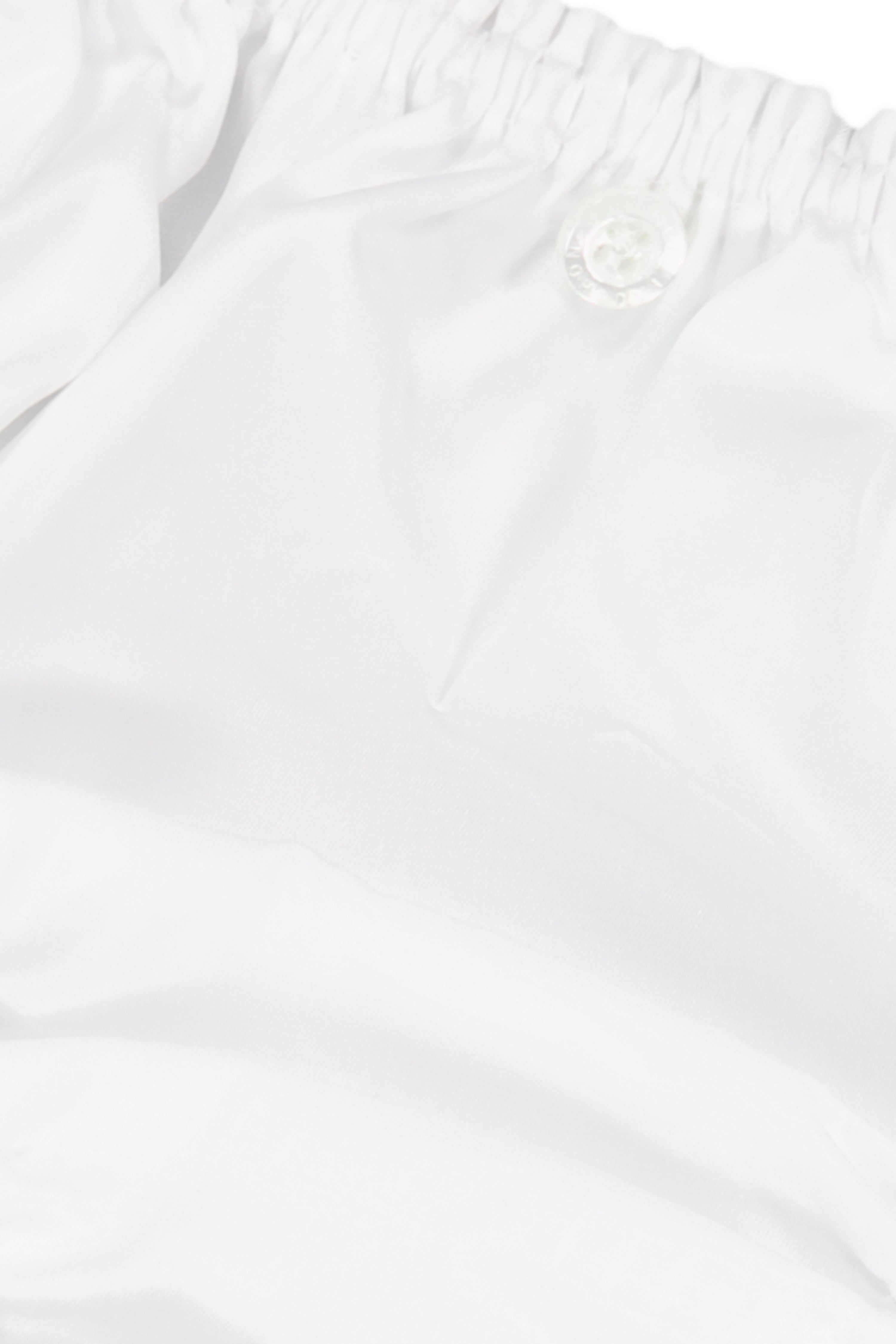 The Gina in white cotton broadcloth
