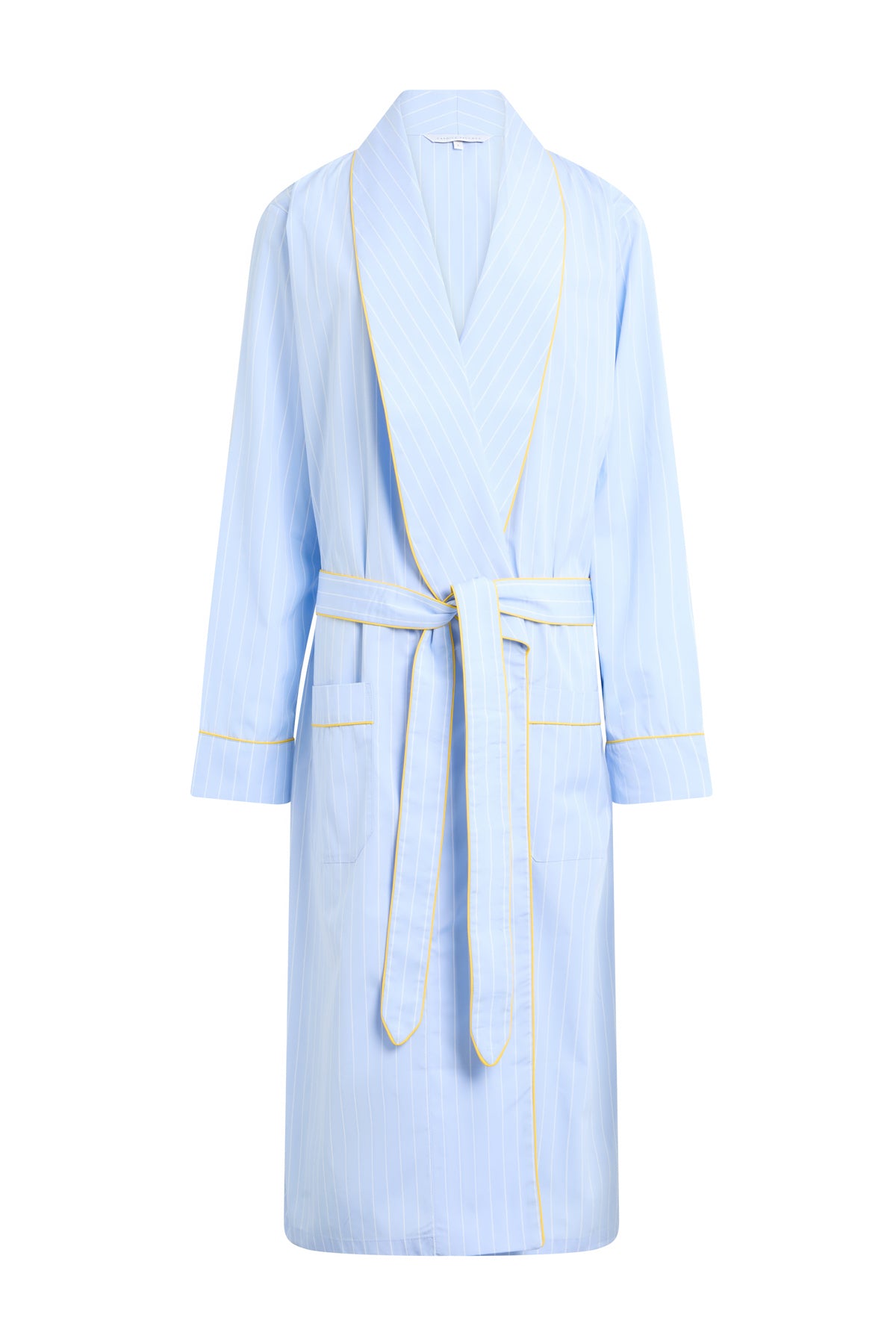 The Brandy in white and blue striped cotton broadcloth 