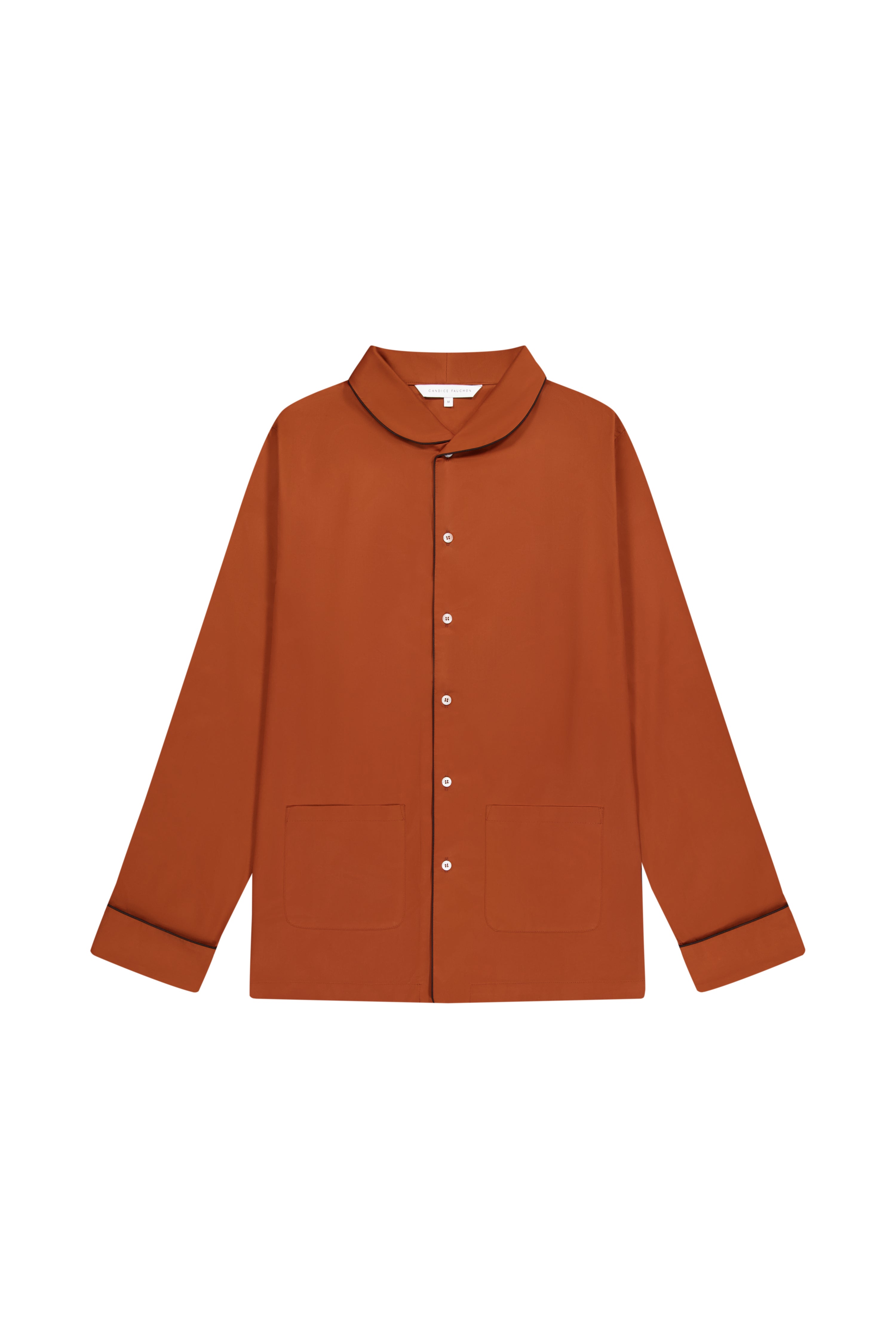 The Waldorf in terracotta cotton broadcloth 