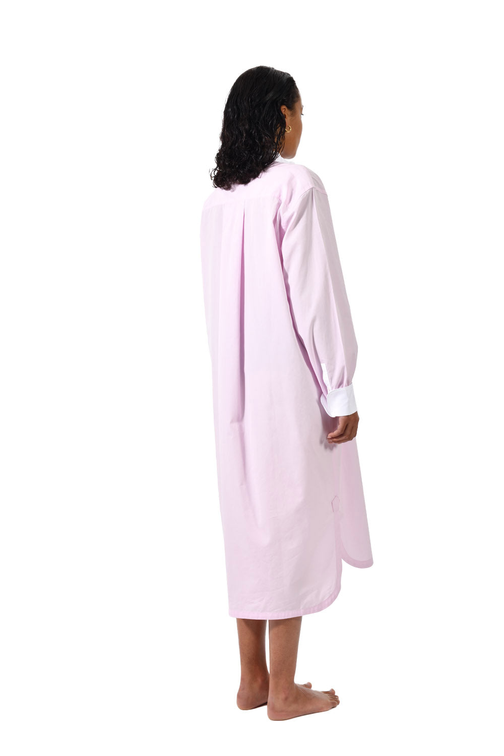 The Eddie in pink cotton broadcloth 