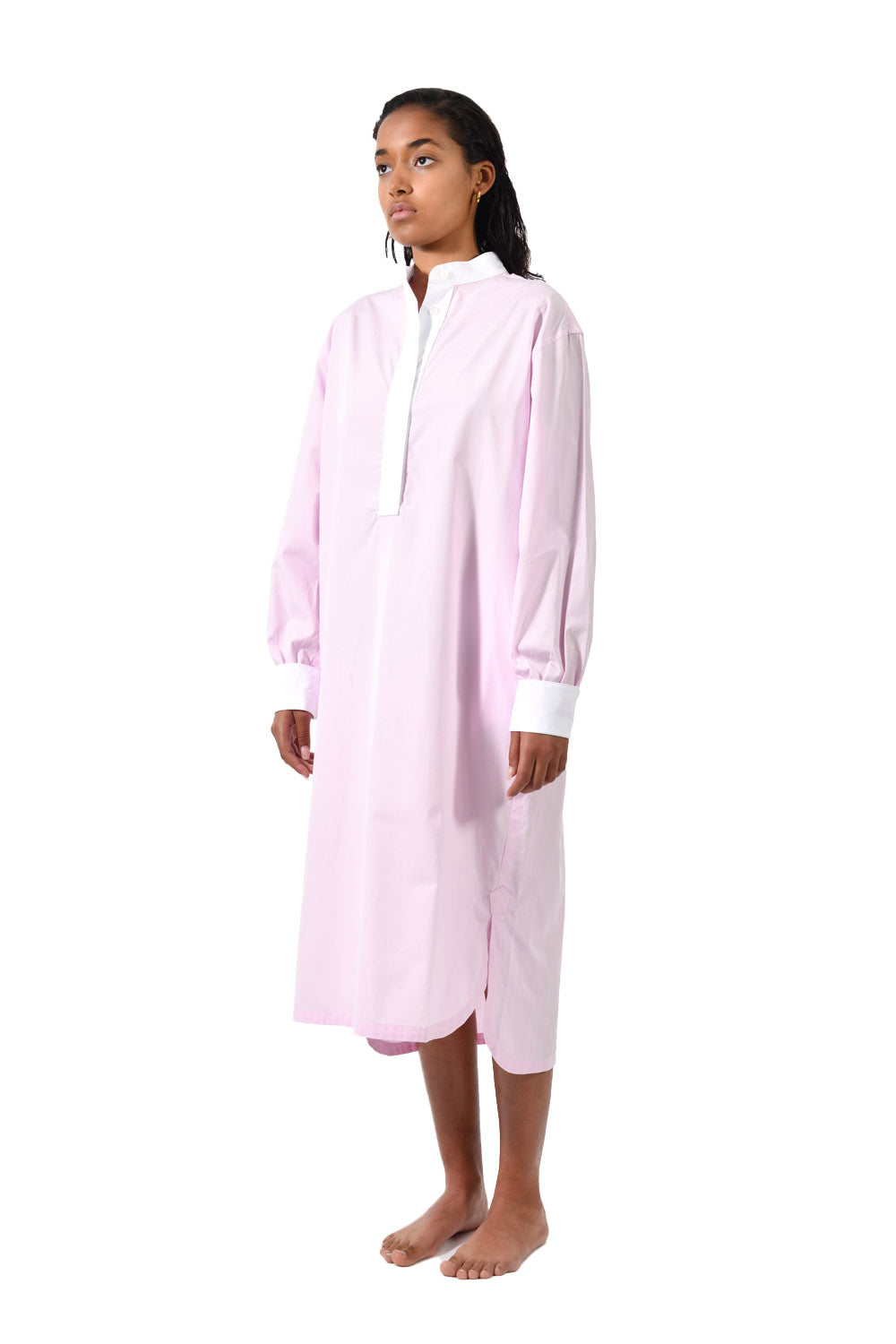 The Eddie in pink cotton broadcloth 