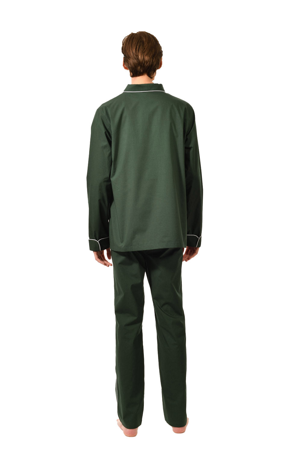 The Waldorf in green cotton broadcloth