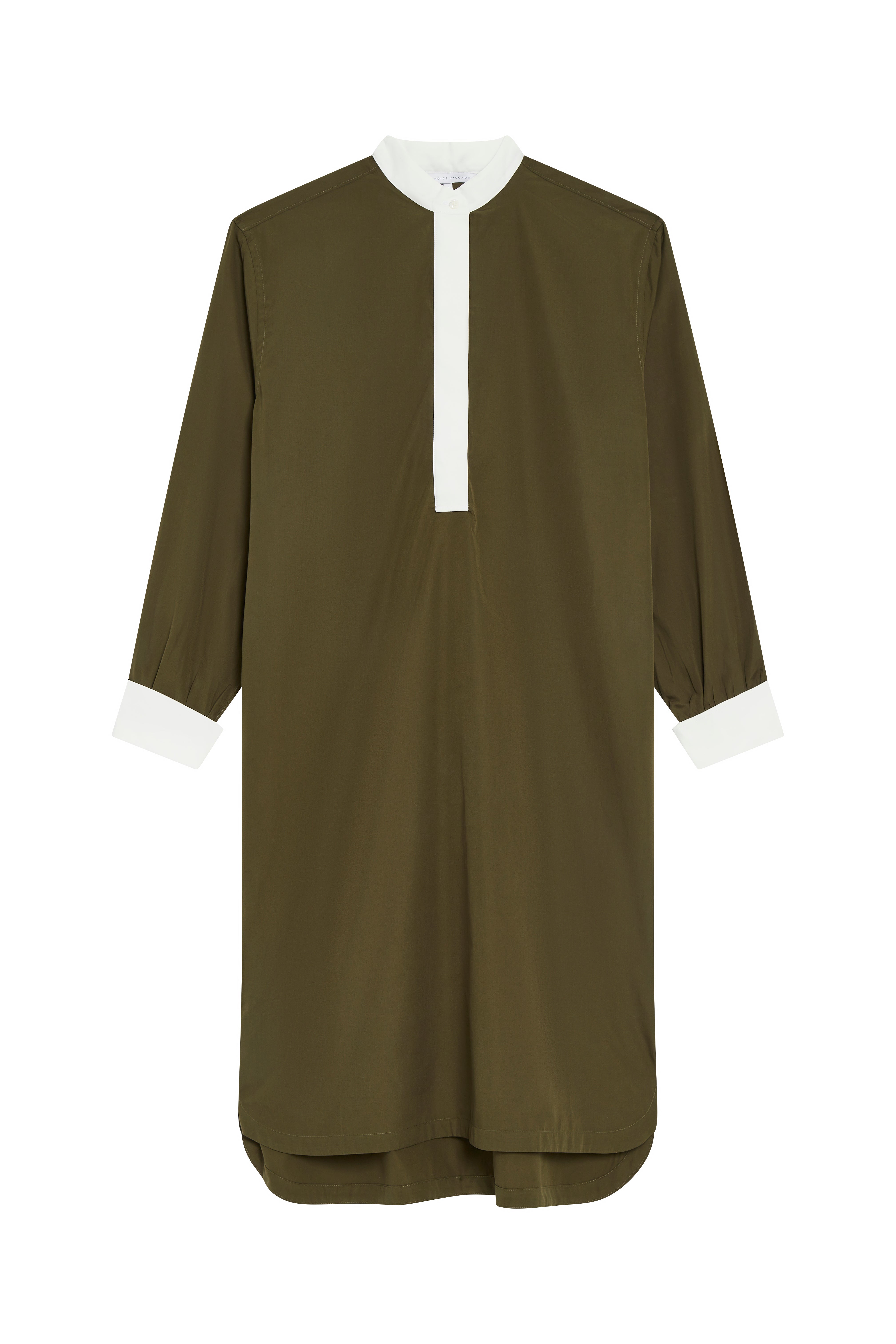 The Eddie in army green cotton broadcloth