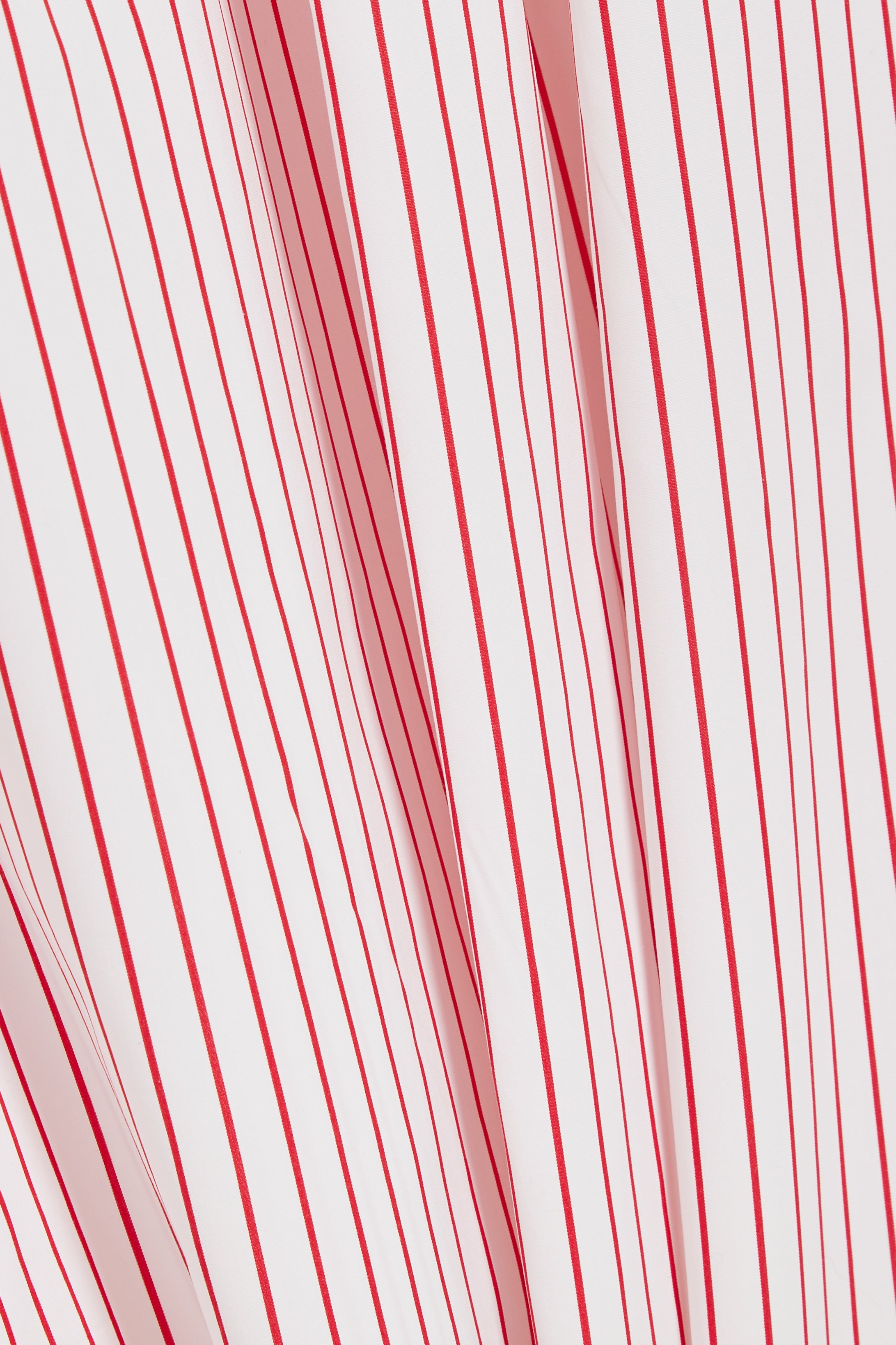 The Eddie in striped red and white cotton broadcloth