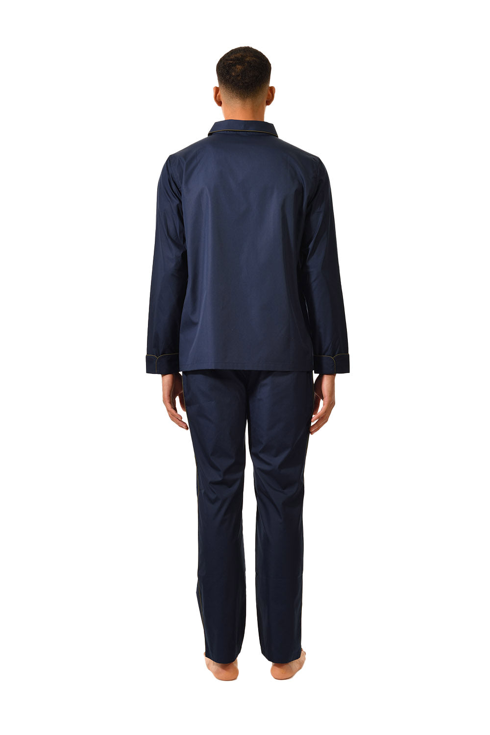 The Waldorf in navy cotton broadcloth