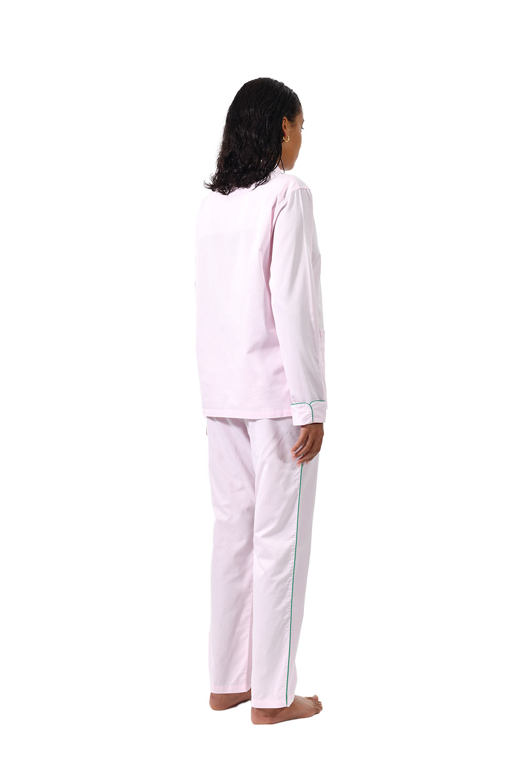 The Waldorf in light pink cotton broadcloth