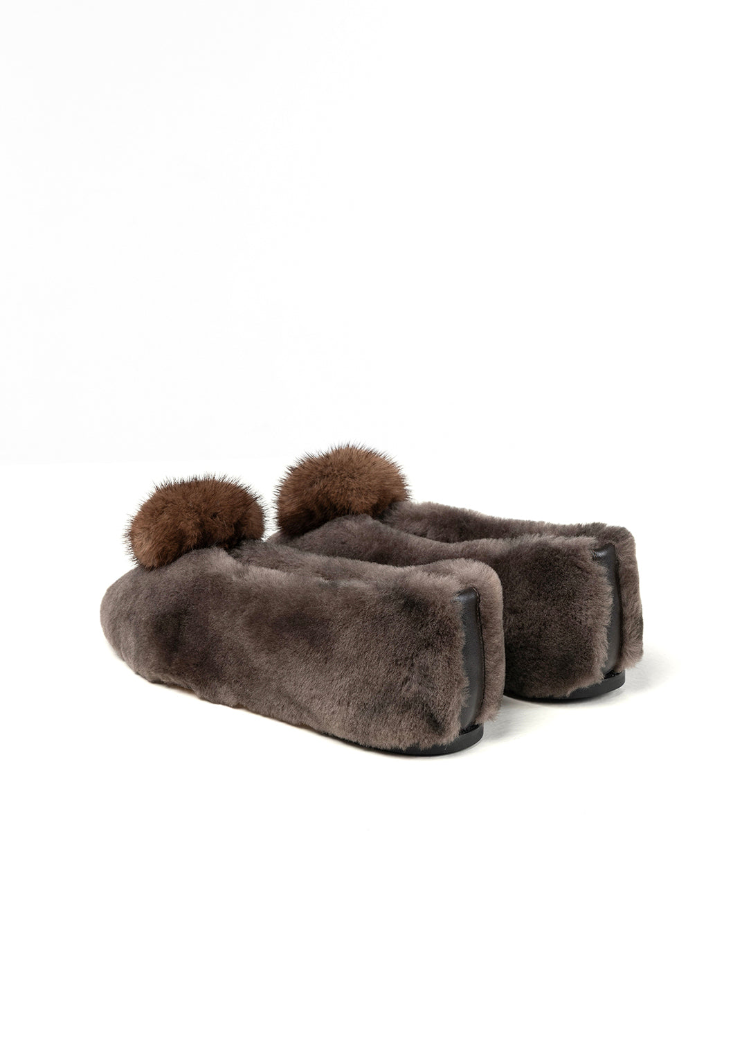 The Slippers in shearling and mink