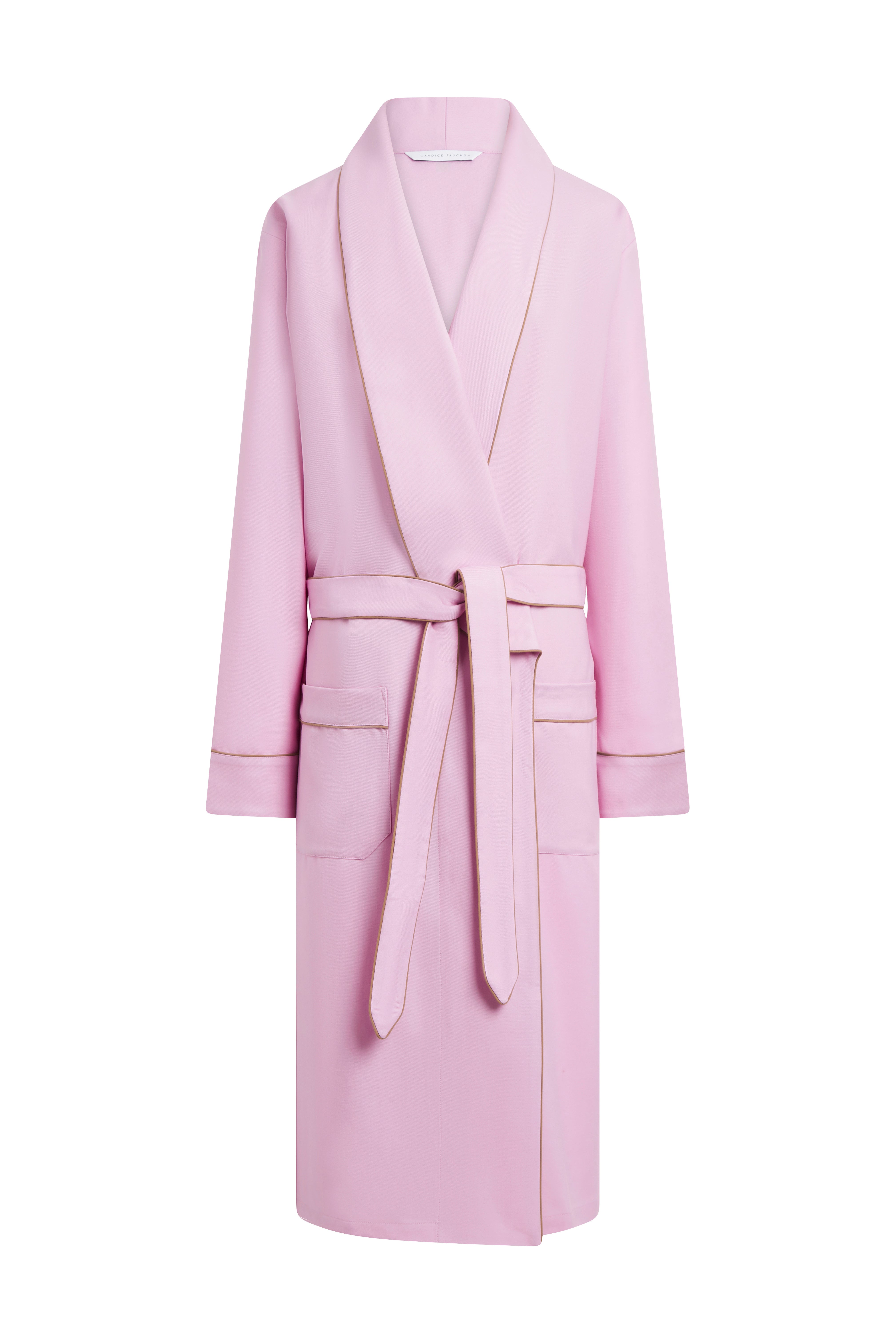 The Brandy in pink gabardine wool 