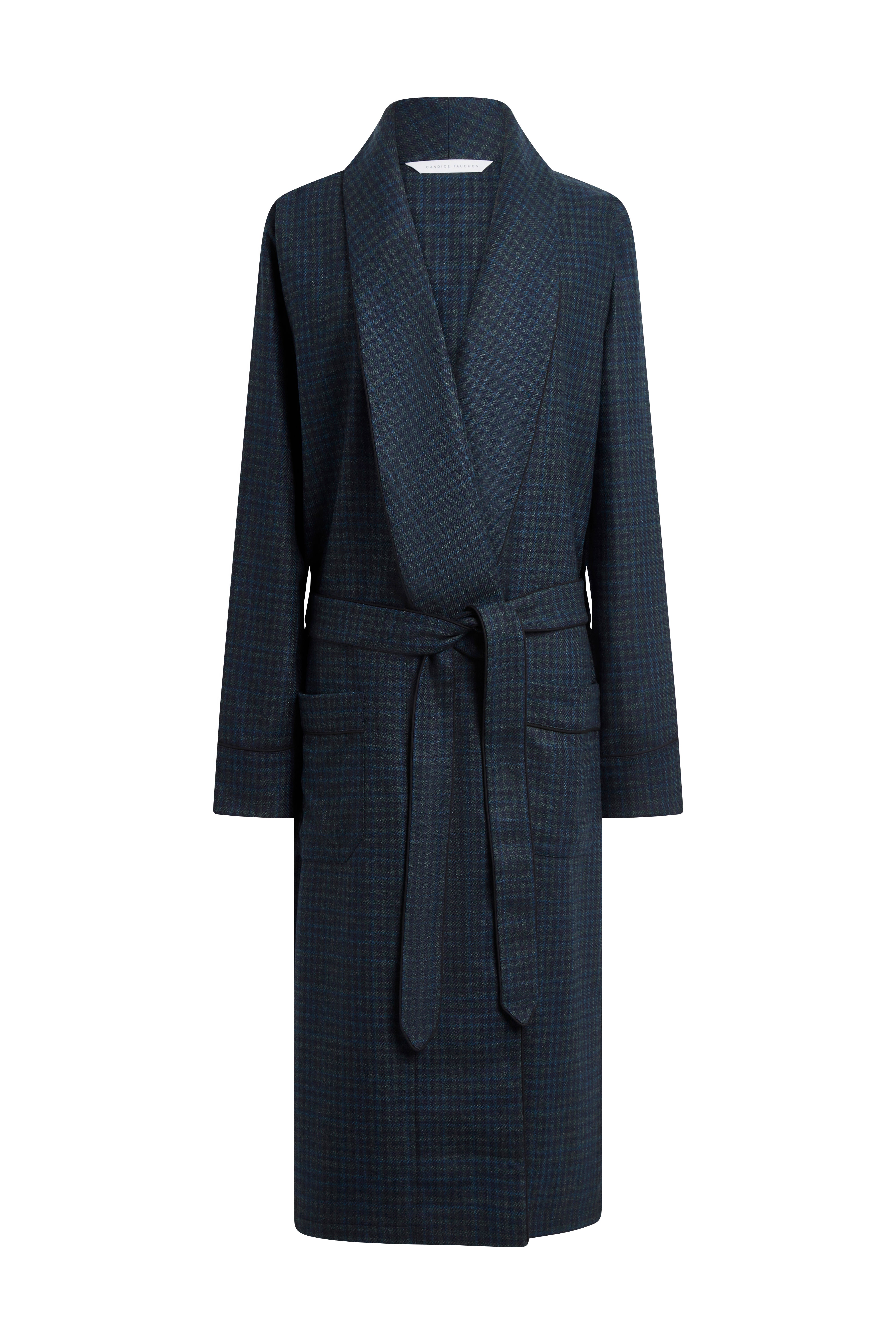 The Brandy in green and blue check wool