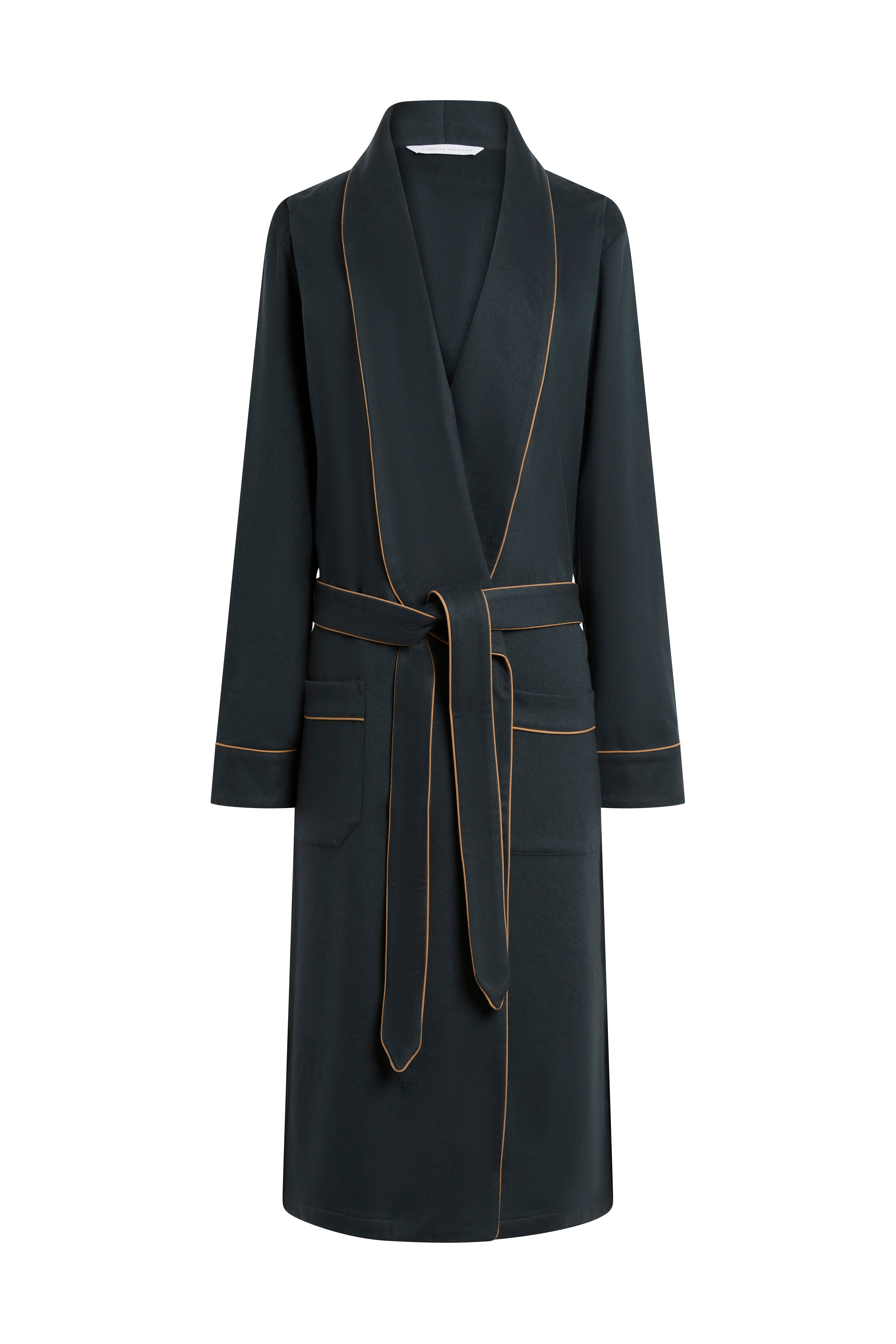 The Brandy in carbone green flannel wool