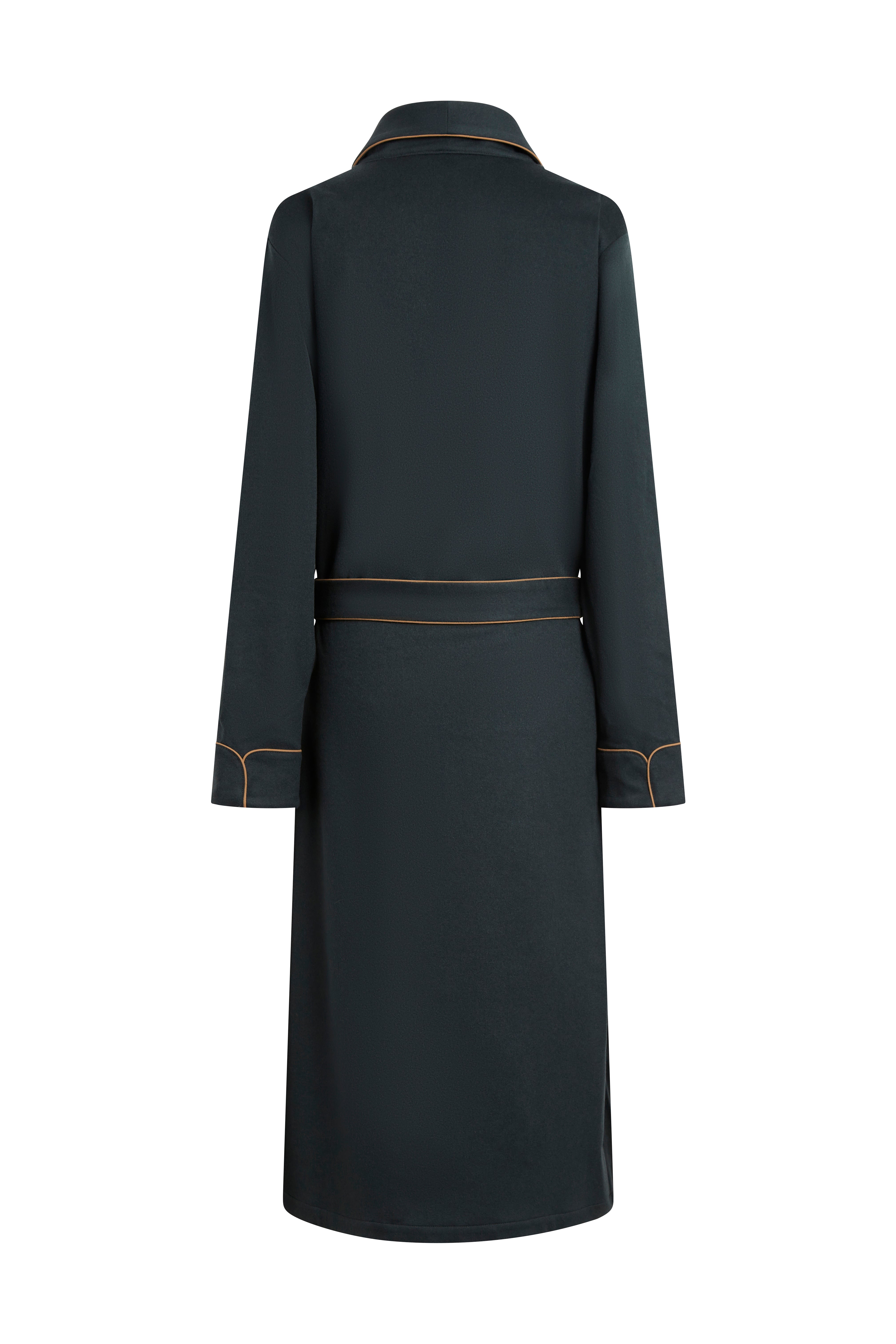 The Brandy in carbone green flannel wool