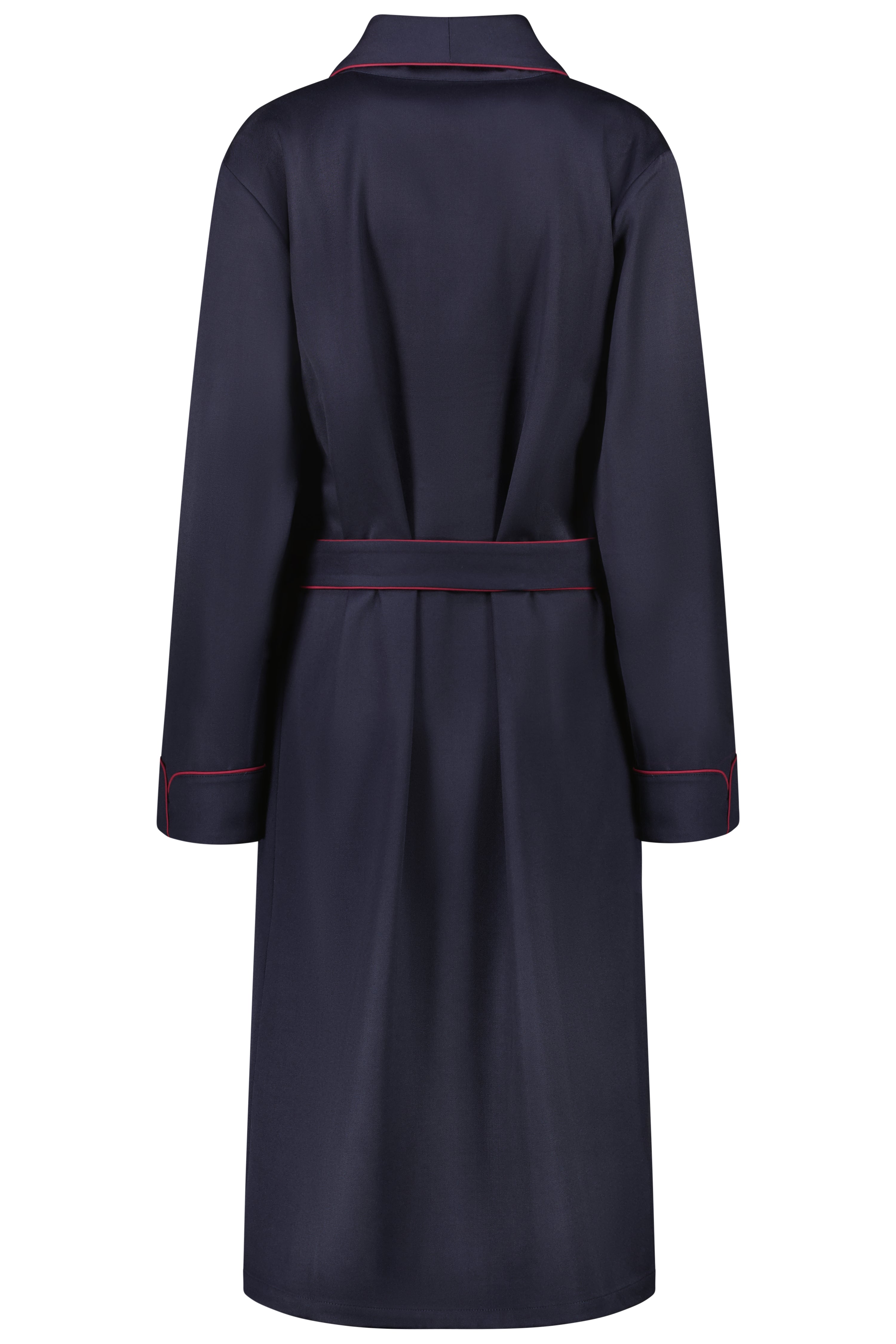 The Brandy in navy wool gabardine