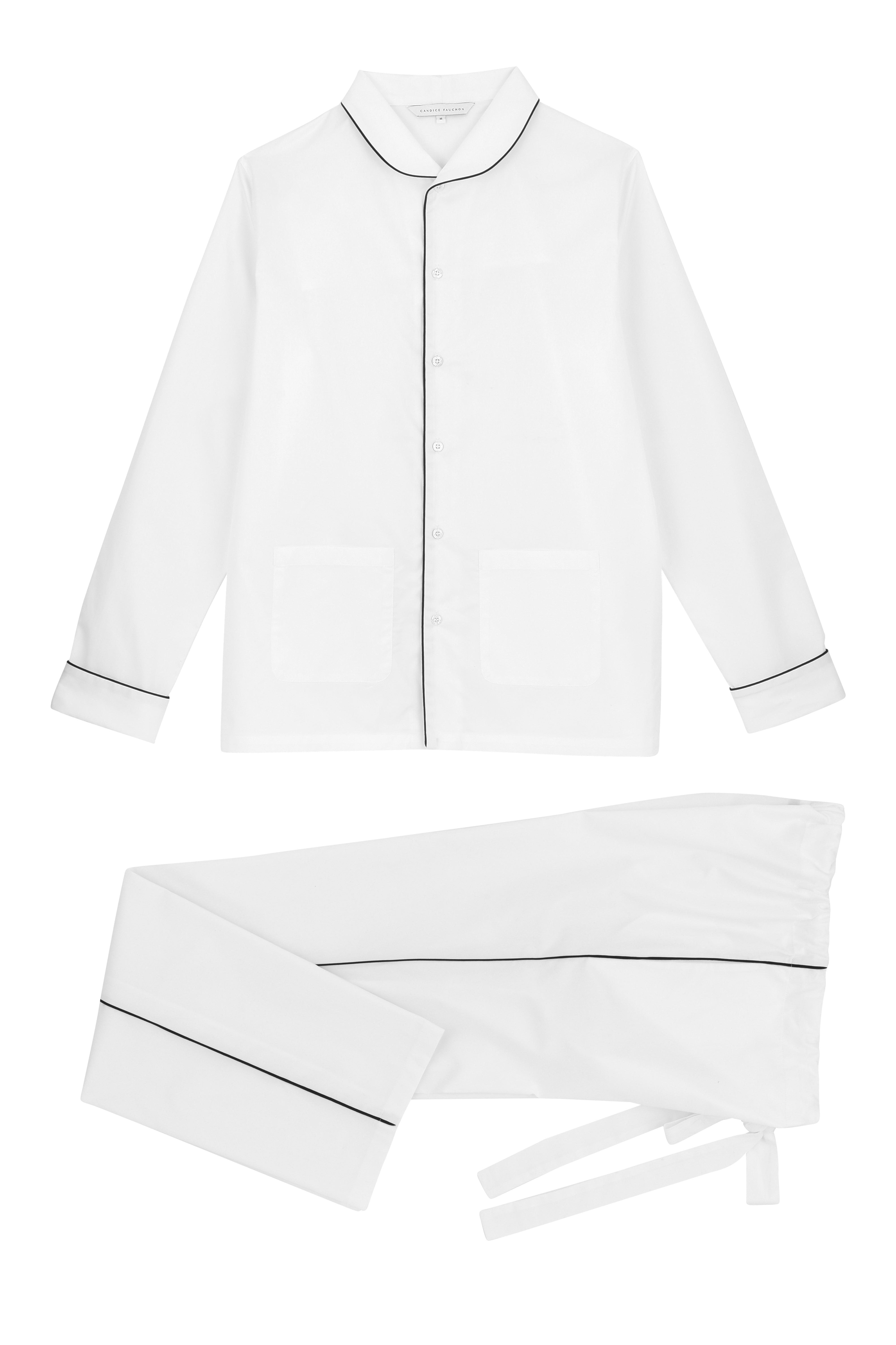 The Waldorf in white cotton broadcloth